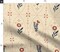 Rust Floral Scandi Flowers Traditional Minimal Navy Cream Large Scale Custom Printed Fabric by Spoonflower Various Fabrics by the Yard or Fat Quarter